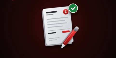 request-an-invoice-art Invoice with a pen